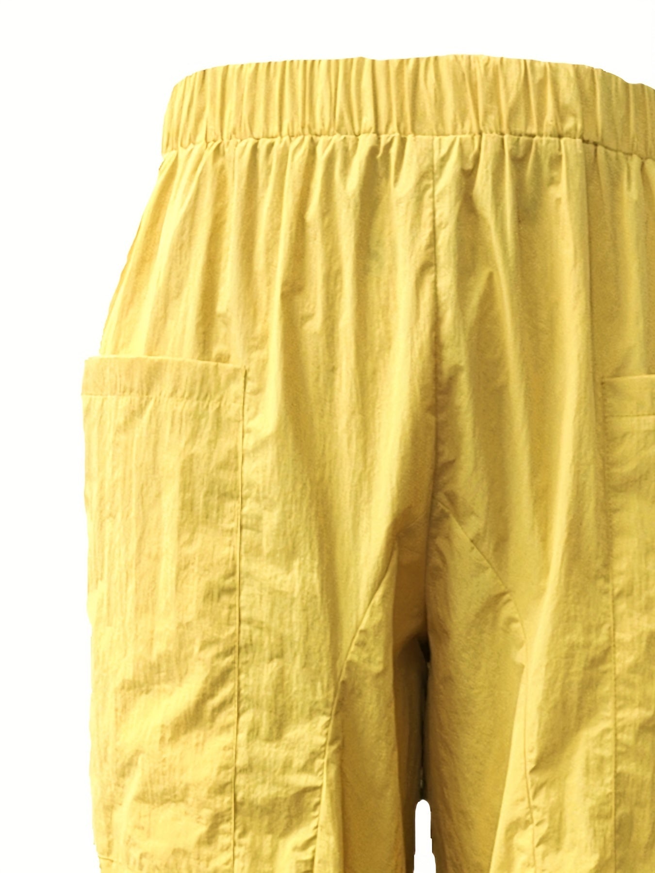 Women's Plus High Rise Wide Leg Trousers With Pockets