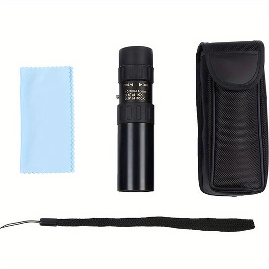 Powerful 10 300x40 Monocular Telescope Waterproof Portable for Outdoor Camping