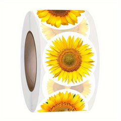 3 Sunflower Stickers 8 Patterns Envelope Candy Biscuit Gift Party Decoration