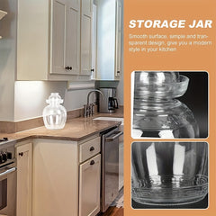 Chinese Glass Pickle Jar 1500ml Fermentation Jar with Water Seal