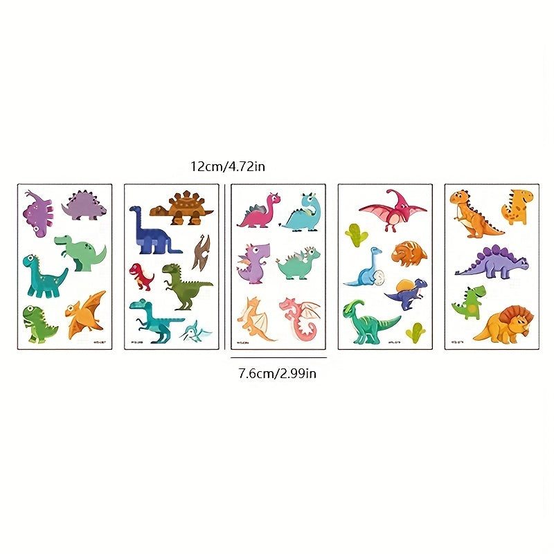 Realistic Dinosaur Tattoo Stickers - Semi Permanent Waterproof