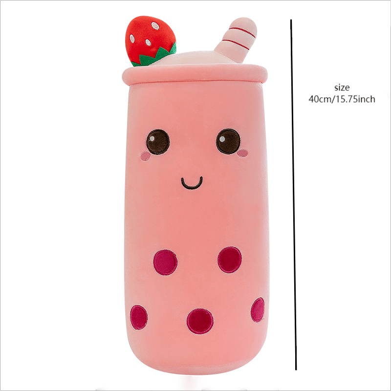 Fruit Milk Tea Cup Pillow Anime Soft and Cozy Home Decor