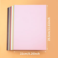 50 Sheets Colored Cardboard for Crafts and Arts Print