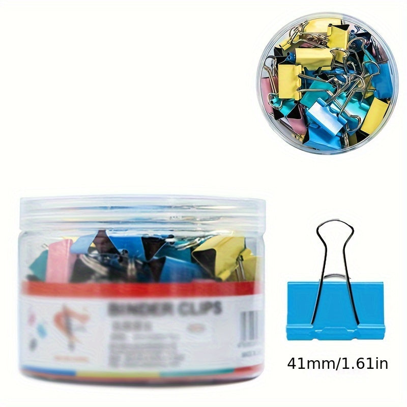 12pcs Metal Paper Clip Long Tail Stationery Test Paper Strong Iron Clip