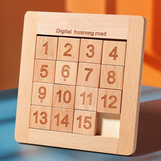 Klein's Puzzle Wooden Brain Teaser Toy Colorful Huarong Road Number Maze