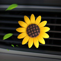 Sunflower Car Aromatherapy Clip with Tablets