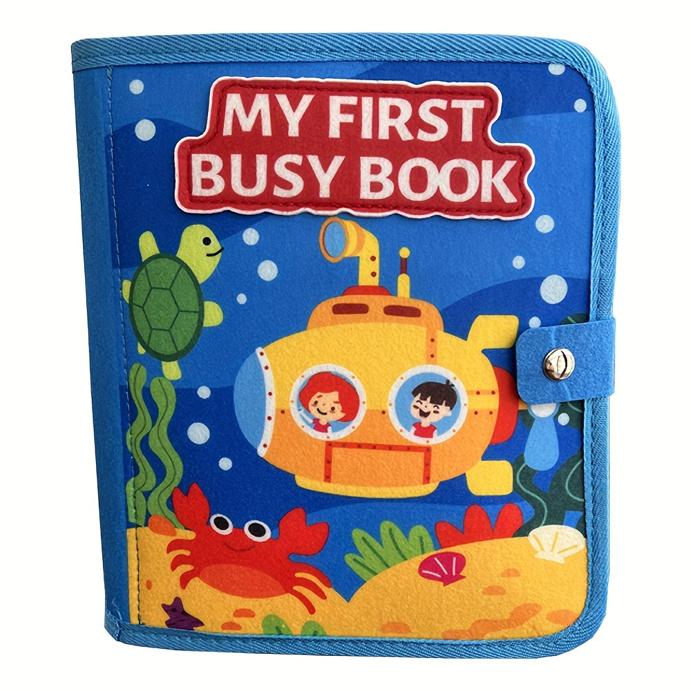 Ocean Busy Book Educational Sensory Toy with Animals Letters & Numbers