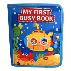 Ocean Busy Book Educational Sensory Toy with Animals Letters & Numbers
