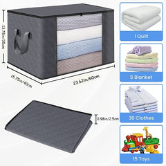 Foldable Clothes Storage Box Quilt Organizer Bag
