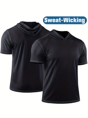Men's Summer Outdoor Running Hooded Sweatshirt Quick Dry Top Hoodie