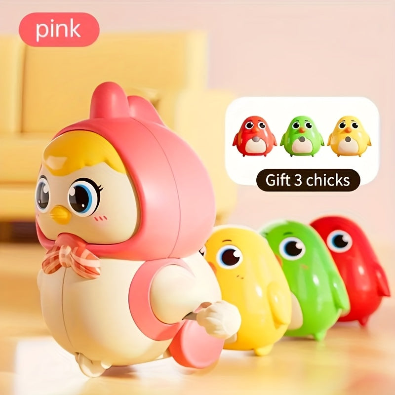 Colorful Magnetic Chick and Hen Spring Puzzle Toy for Kids