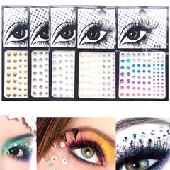 Colorful Rhinestone Sticker Charms for Face & Body Makeup