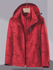 3 in 1 Outdoor Sports Jacket Windproof Warm Women's Activewear