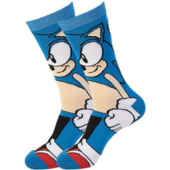 6pairs Boys Kids Hedgehog Cartoon Crew Socks