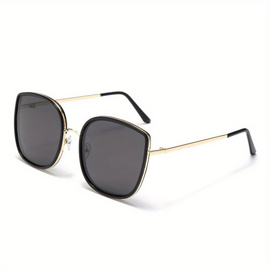 Square Polarized Sunglasses Metal Glasses UV400