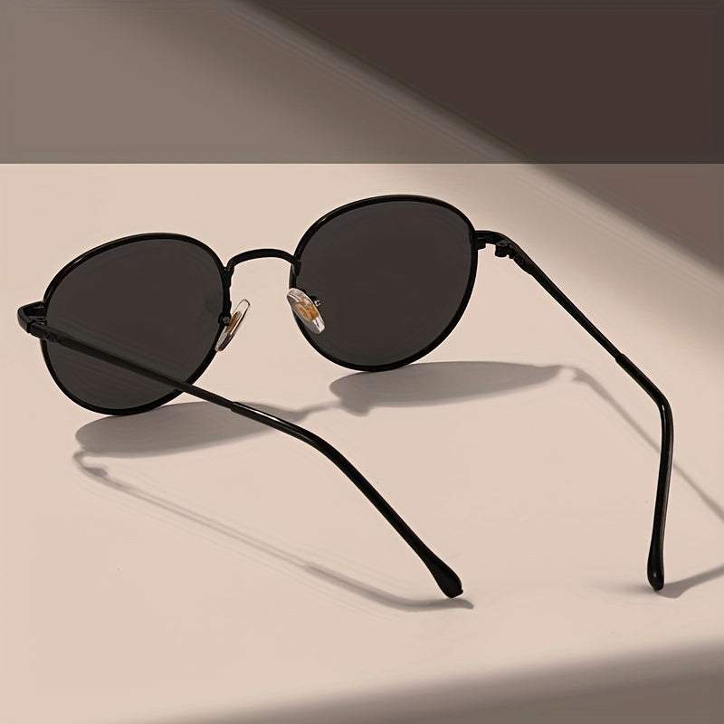 Round Metal Sunglasses Retro Outdoor Sun Shades Glasses UV400