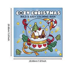 Deluxe Christmas Coloring Book 20x20cm Upgraded Edition