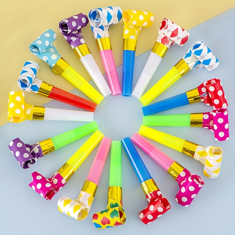 25pcs Colorful Noisemakers for Fun and Memorable Parties