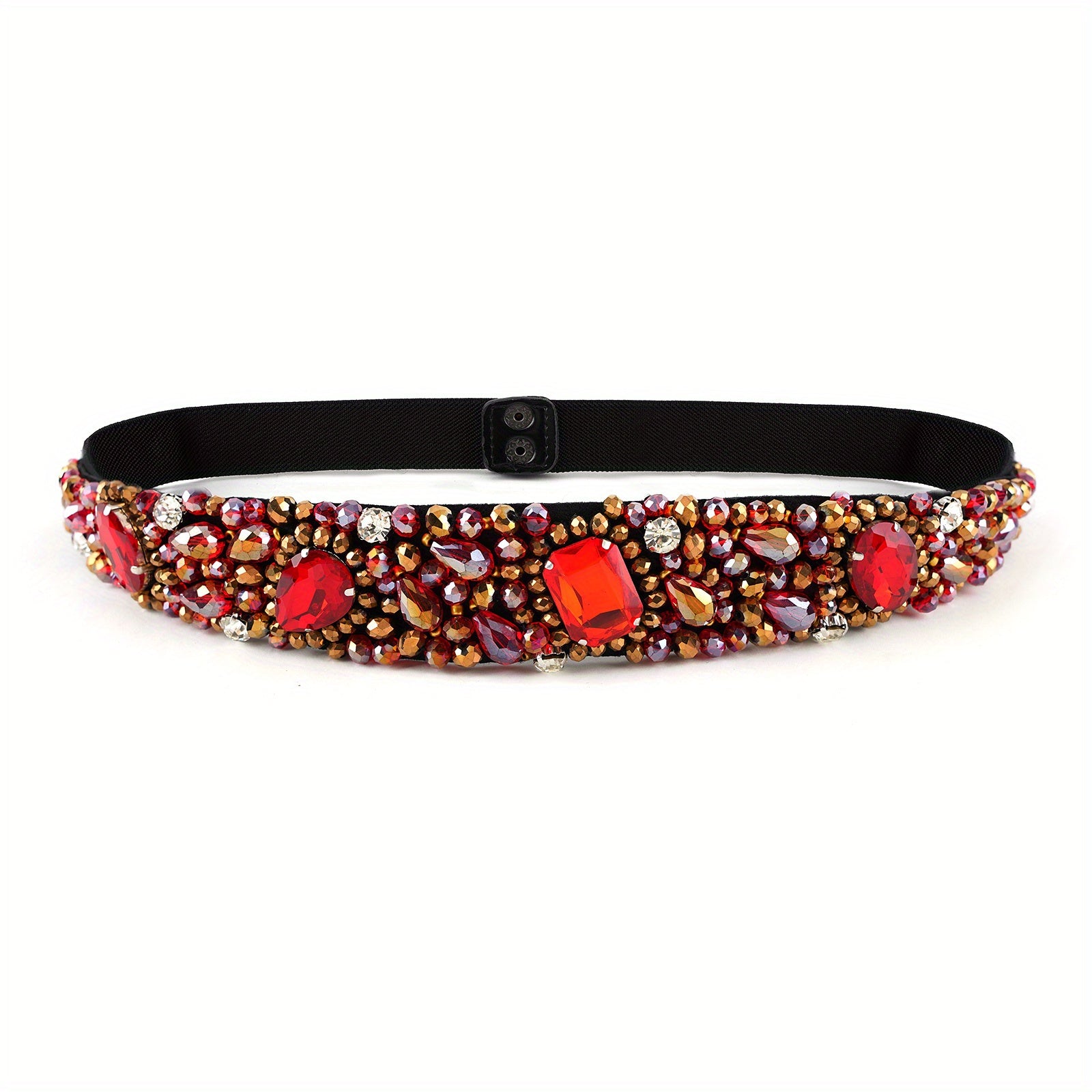 Baroque Crystal Boho Girdle Wide Belt for Women