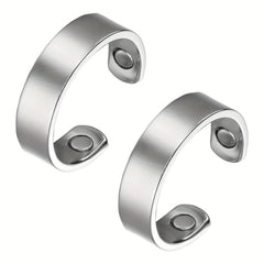 2Pcs Copper Magnetic Rings for Women Men Christmas Gift