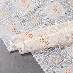 Waterproof Printed PVC Table Cloth Nordic Coffee Table Mat Thanksgiving Hallow