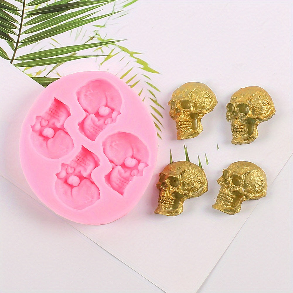 Resin Skull Silicone Mold for Cake Decoration