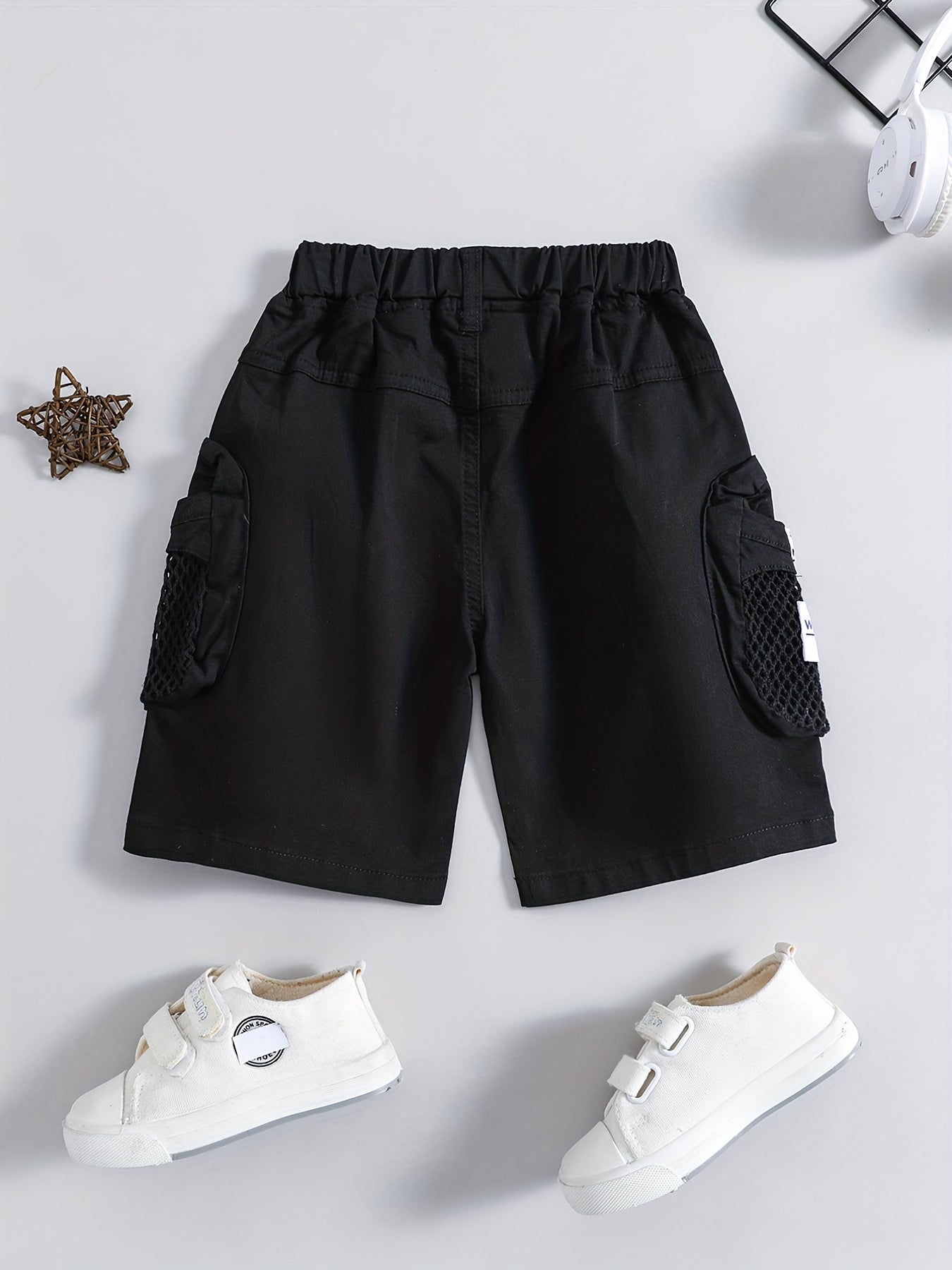 Boys Cotton Shorts with Pockets for Summer Outdoor