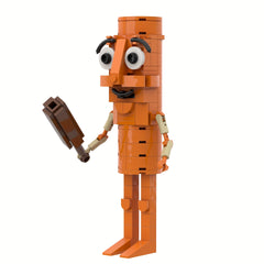 Brainrot Building Block Model - Wooden Stick People Brick Toys