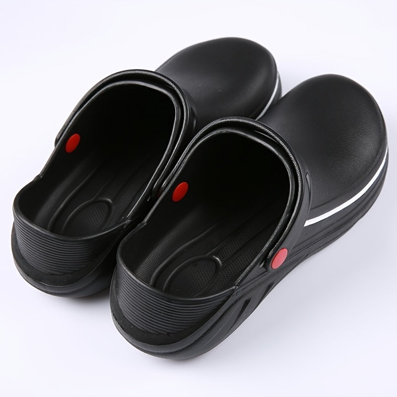 Men's Waterproof Chef Clogs Non-Slip Work Shoes
