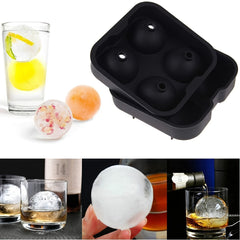 1pc 4 Skull Silicone Ice Ball Trays Halloween Skull Ice Mold