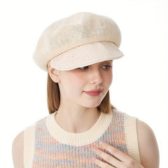 Classic Solid Beret Casual Newsboy Hat Vintage Painter Cap