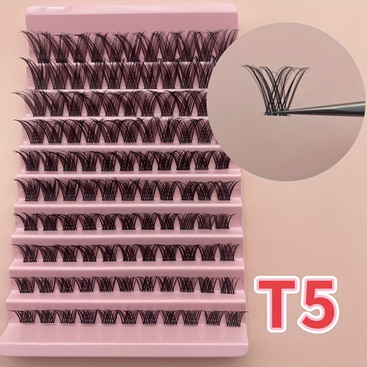110pcs D Curling Lash Extension Clusters, Fluffy Wispy Individual Lashes, 8-16mm