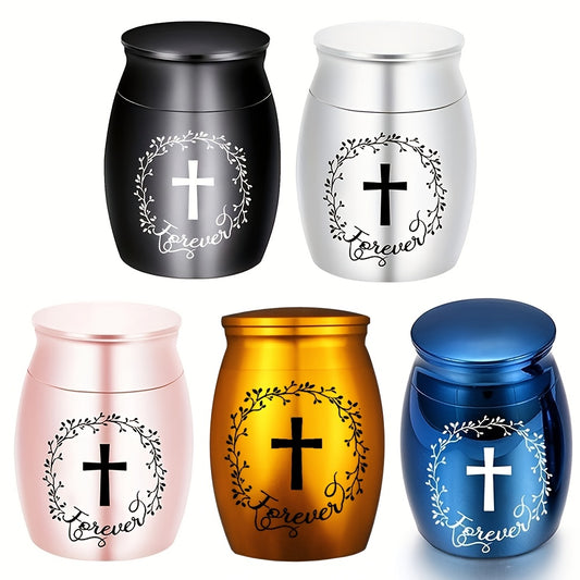 Small Keepsake Urns for Human Pet Ashes Aluminum Alloy Memorial Ashes Holder