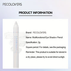 Long Lasting Glitter Highlighter Pencil Waterproof Silver