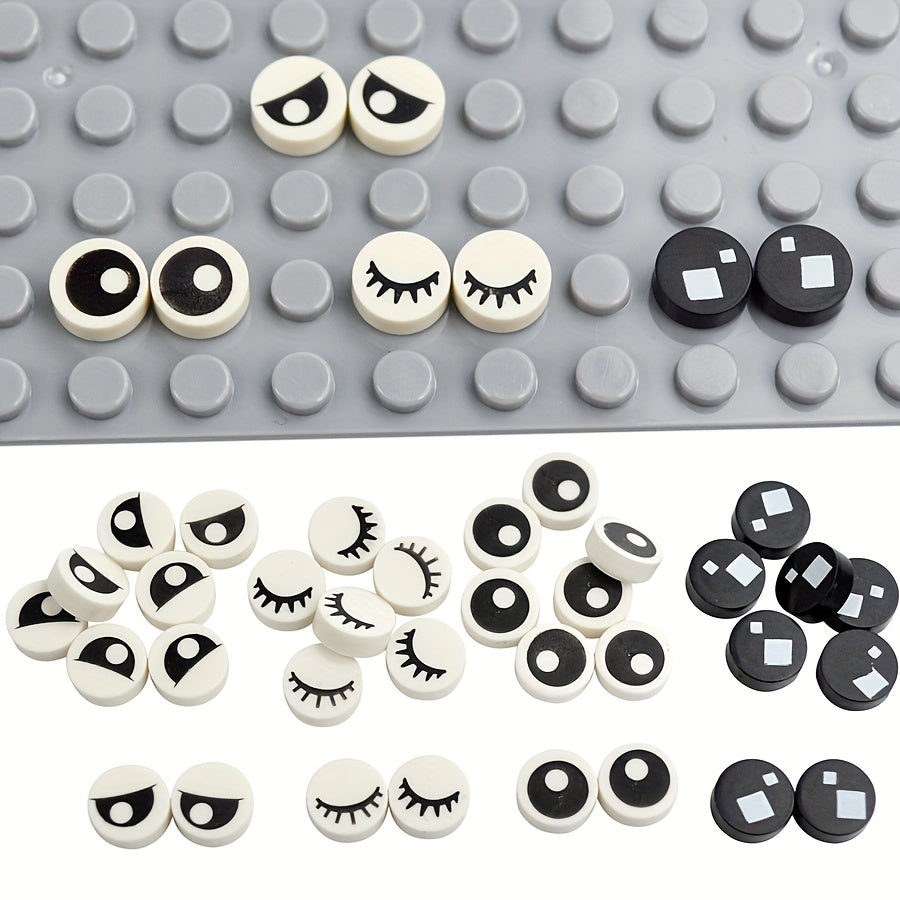 Circular Eyelash Pattern Building Blocks Creative MOC Toys