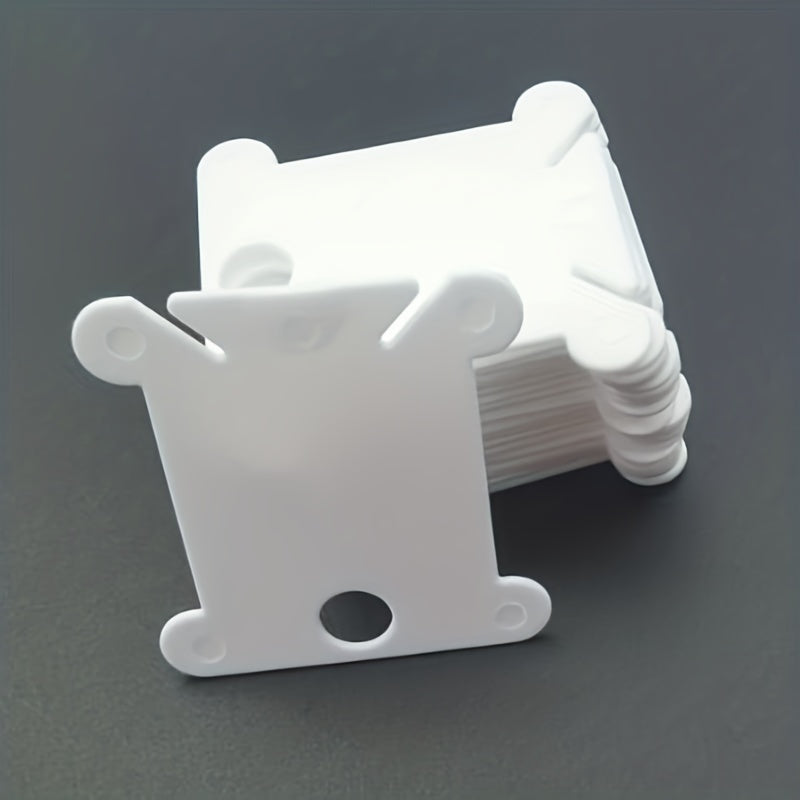 100 Plastic Thread Spools Dental Floss Kit for DIY Embroidery