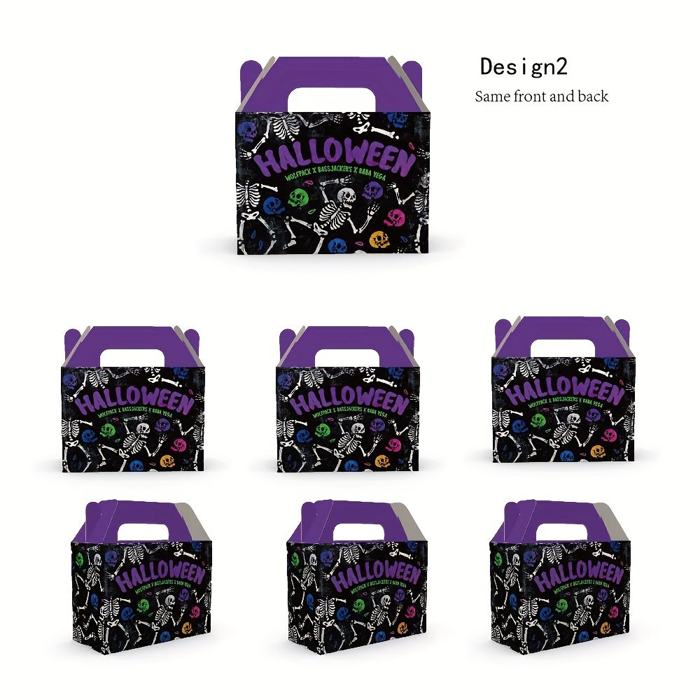 Halloween Ghost Pumpkin Skeleton Tote Bag