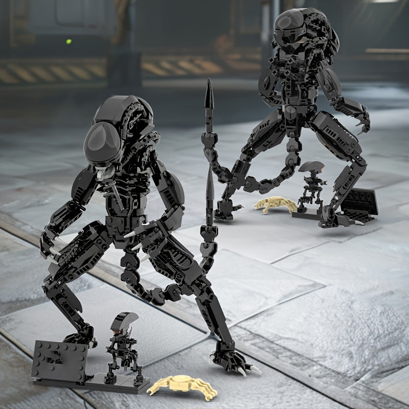 Alien Xenomorph Building Blocks Toy Set Party Decoration Accessory