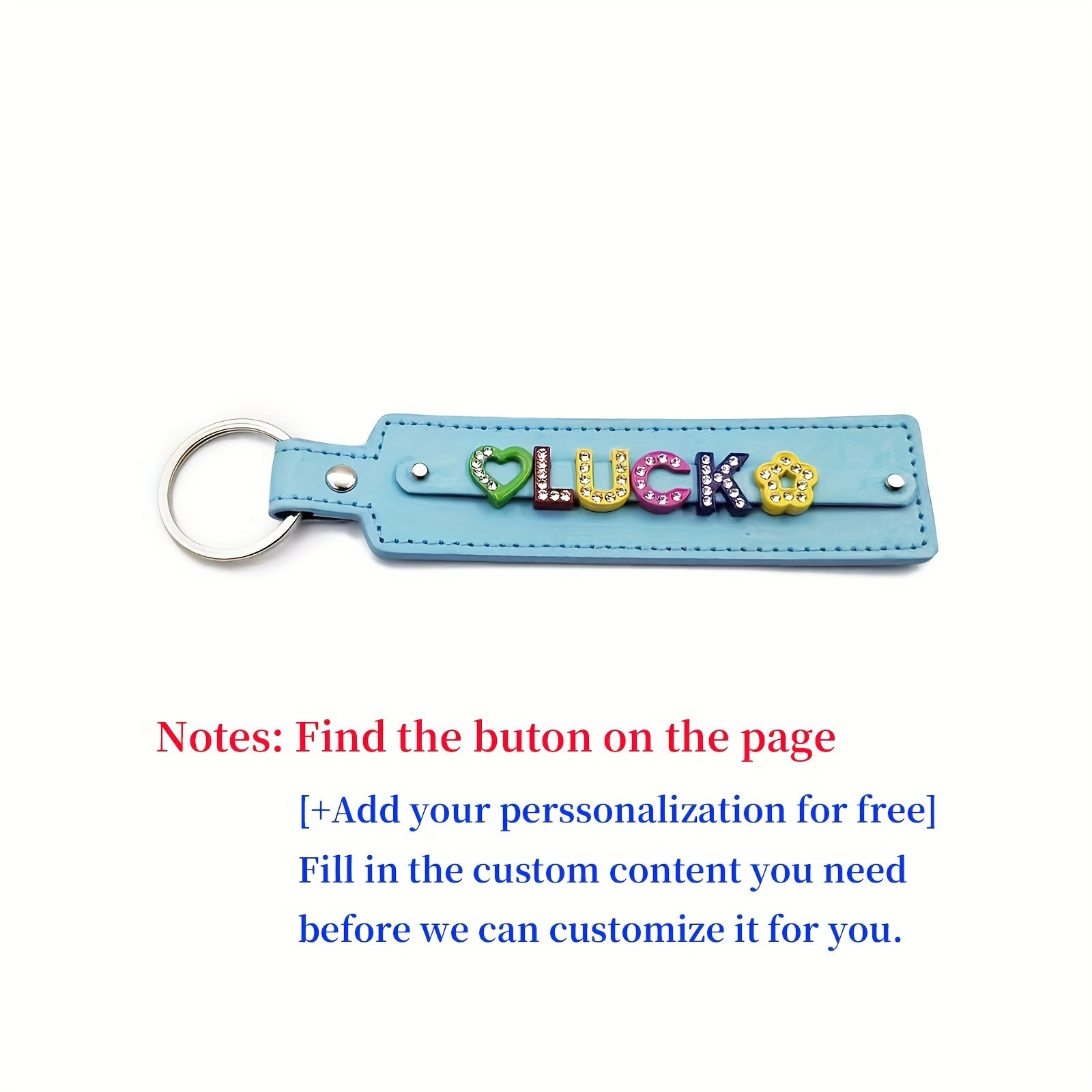 Custom Pet Memorial Keychain - Colorful Rhinestone Letters - Up to 8 Characters