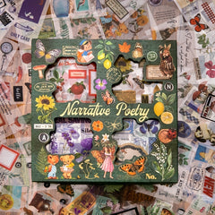 100 Vintage Stickers for Scrapbooking & Journaling