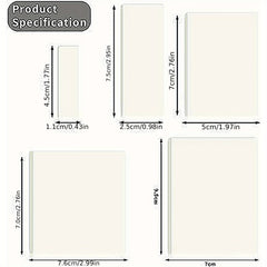 500 Transparent Sticky Notes 10 Packs Set for Reading Learning Office