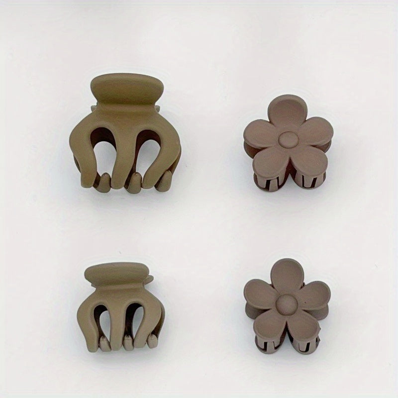 Small Flower Hair Claw Ponytail Side Clip