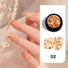 Flower Glitter Gel Nail Polish Sparkly Sequins Jelly Gel