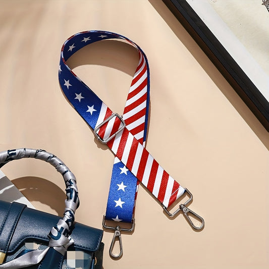 Adjustable Strap American Flag Shoulder Bag