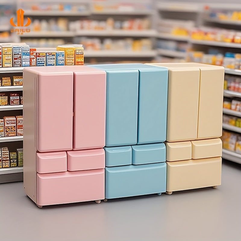 Double Door Fridge Toy for Mini Scenes
