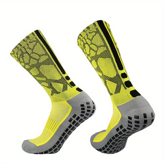 Fashion Casual Mid Calf Socks Outdoor Breathable Non Slip Silicone Socks