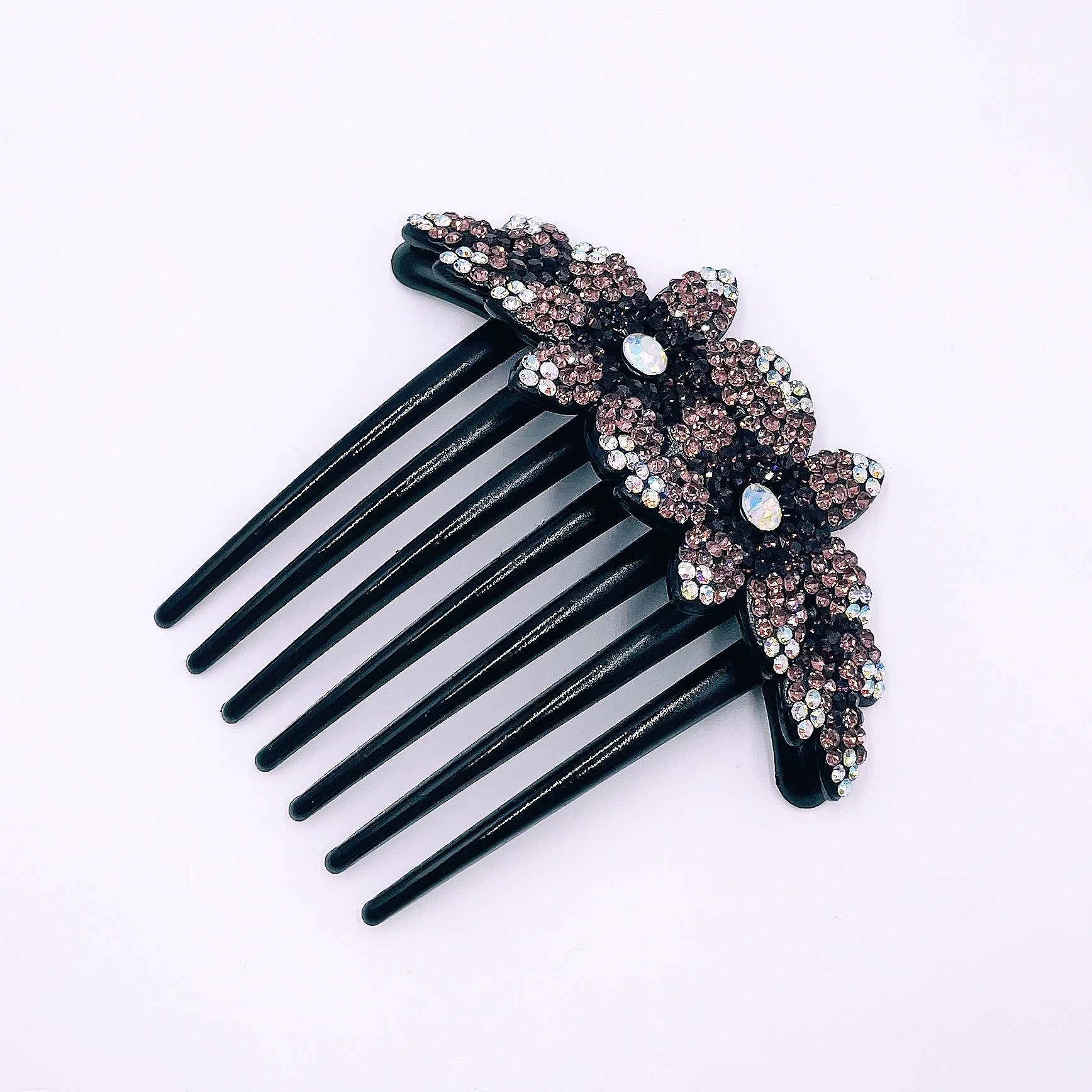 Rhinestone Flower Hair Comb Head Jewelry Accessory