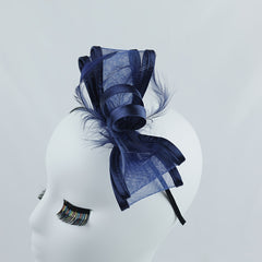 Mesh Floral Rhinestone Bridal Headpiece