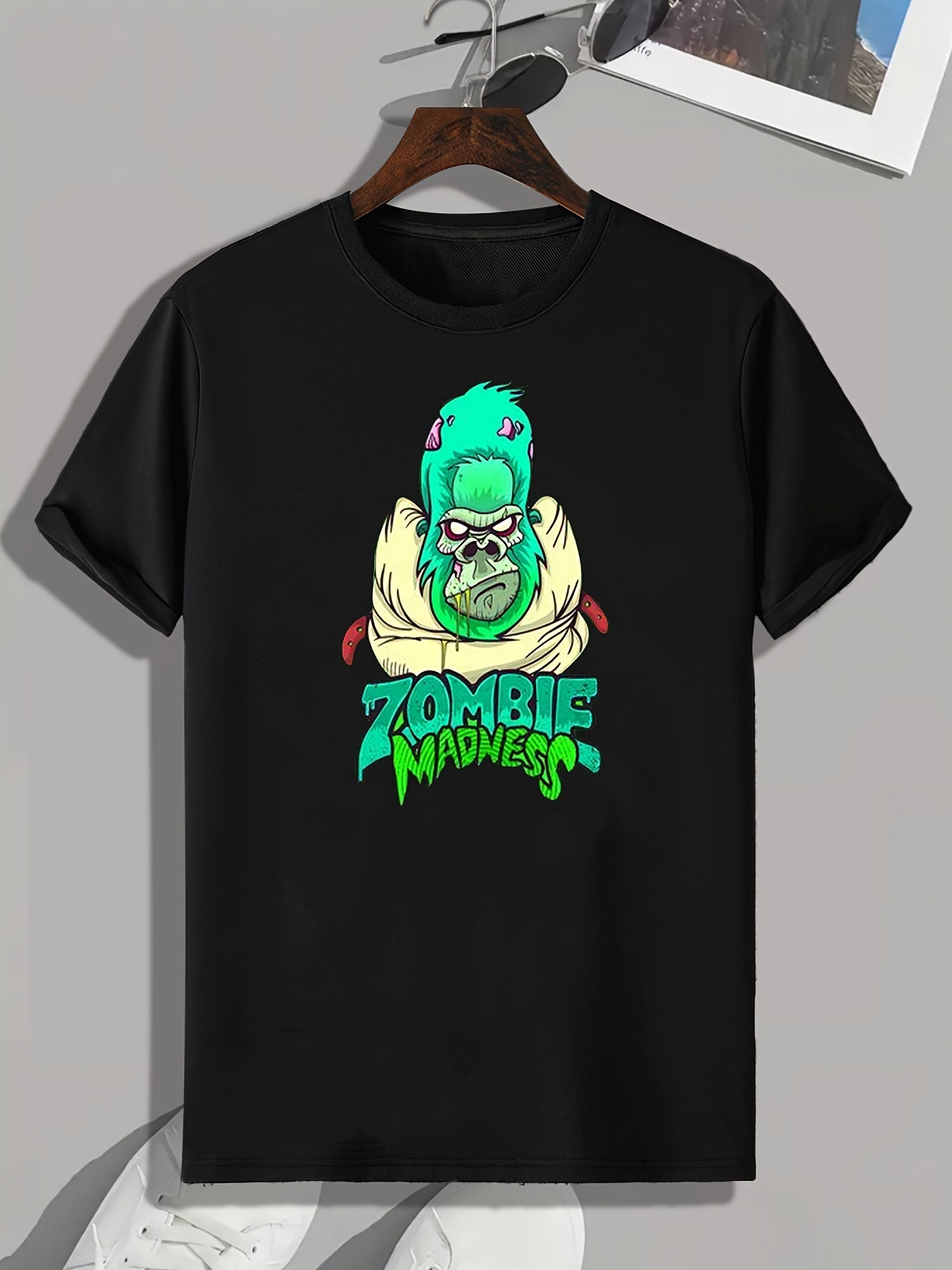 Monster Print Men's Graphic T shirt Casual Comfy Tees For Summer