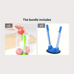 Adjustable Baggy Rack Stand Holder for Ziplock Bags & Freezer Storage Bags